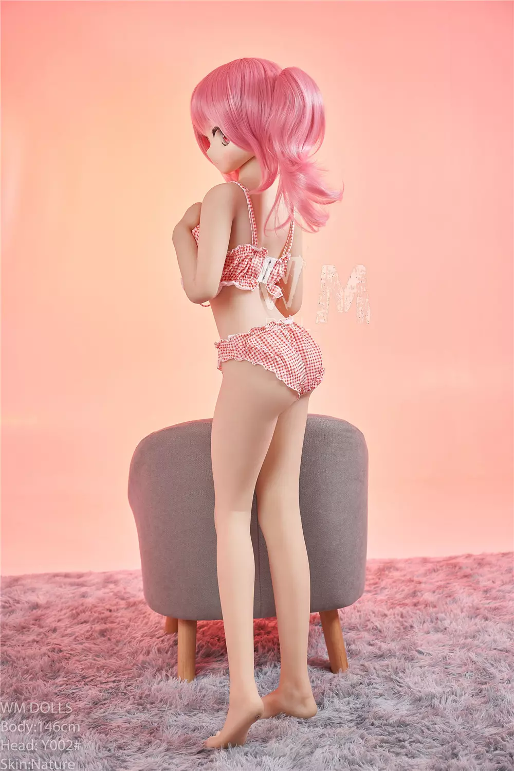 WM S-TPE 146cm Anime TPE Sex Doll with PVC Head #Y003